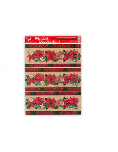 Tradineur - Pack 3 Etiquetas adhesivas cenefa para navidad - Accesorio para navidades - Detalle para regalo - Modelo Surtido
