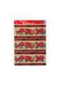 Tradineur - Pack 3 Etiquetas adhesivas cenefa para navidad - Accesorio para navidades - Detalle para regalo - Modelo Surtido