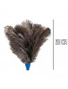 Tradineur - Plumero extensible premium con plumas de avestruz más largas - Extensible de 58 a 103 cm - Perfecto para limpiar zon