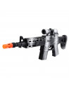 Tradineur - Metralleta/fusil de asalto de juguete con sonido por fricción - Juguete de imitación de soldado para niños - 14 x 40