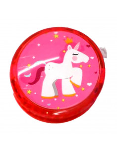 Tradineur - Yoyo modelo unicornio - Fabricado en plástico PVC no tóxico - Perfecto para que los principiantes aprendan trucos -