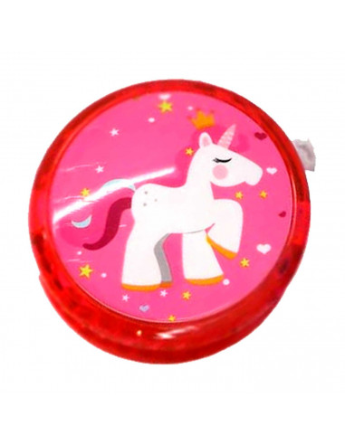 Tradineur - Yoyo modelo unicornio - Fabricado en plástico PVC no tóxico - Perfecto para que los principiantes aprendan trucos -