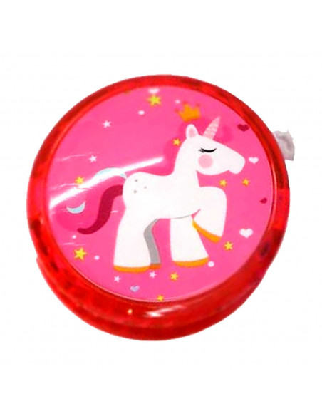 Tradineur - Yoyo modelo unicornio - Fabricado en plástico PVC no tóxico - Perfecto para que los principiantes aprendan trucos -