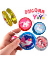 Tradineur - Yoyo modelo unicornio - Fabricado en plástico PVC no tóxico - Perfecto para que los principiantes aprendan trucos -