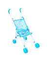 Tradineur - Cochecito para muñecas de plástico - Carrito de juguete infantil, navidad, cumpleaños, regalo, niños - 52,5 x 24 x 4