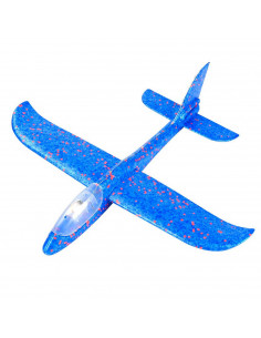 Tradineur - Avión planeador desmontable - Fabricación en porexpan - Alto alcance y rendimiento - 7 x 48,5 x 47 cm - Modelo Surti