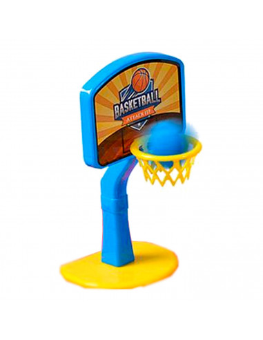 Tradineur - Juego de baloncesto/catapulta en mesa - Fabricado en plástico - Ideal para competir con familiares y amigos - 11,5 x