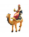 Tradineur - Set de 3 figuras de los reyes a camello ideal para belén - Fabricado en durexina - Figura decorativa para nacimiento