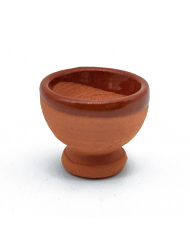 Tradineur - Set de 6 piezas de cerámica en miniatura - Fabricado a mano - Figura decorativa divertida para nacimiento, navidad,