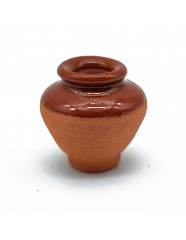 Tradineur - Set de 6 piezas de cerámica en miniatura - Fabricado a mano - Figura decorativa divertida para nacimiento, navidad,