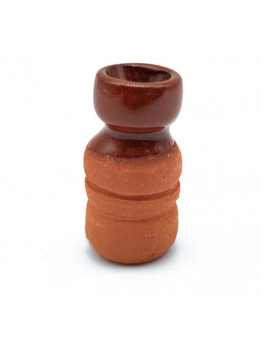 Tradineur - Set de 6 piezas de cerámica en miniatura - Fabricado a mano - Figura decorativa divertida para nacimiento, navidad,