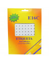 Tradineur - Pack de 420 etiquetas adhesivas redondas blancas E16C, pegatinas auto-adhesivas para objetos, hogar, oficina, Ø13 x
