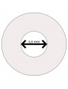 Tradineur - Pack de 420 etiquetas adhesivas redondas blancas E16C, pegatinas auto-adhesivas para objetos, hogar, oficina, Ø13 x