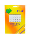 Tradineur - Pack de 5040 etiquetas adhesivas redondas blancas E16C, pegatinas auto-adhesivas para objetos, hogar, oficina, Ø13 x