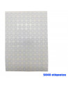 Tradineur - Pack de 5040 etiquetas adhesivas redondas blancas E16C, pegatinas auto-adhesivas para objetos, hogar, oficina, Ø13 x