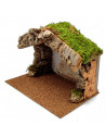 Tradineur - Cueva para figuras de nacimiento de 8-12 cm - Fabricación en corcho reciclable - Figura decorativa navidad, decoraci