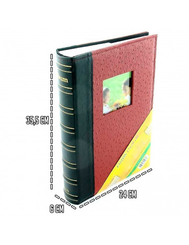 Tradineur - Álbum de foto - Capacidad 200 fotos de 15 x 20 cm - Fabricación en cartón forrado - Ideal para guardar todas tus fot