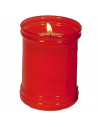 Tradineur - Pack de 2 velones litúrgicos, velas de santo de parafina y cera vegetal, decoración de iglesias, cementerios, tumbas