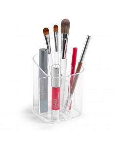 Tradineur - Organizador cosmético transparente N.º 4 - Fabricación en plástico - Ideal para organizar tus artículos cosméticos -