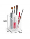 Tradineur - Organizador cosmético transparente N.º 4 - Fabricación en plástico - Ideal para organizar tus artículos cosméticos -