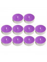 Tradineur - Pack de 10 velas de té perfumadas, tealights aromáticas, tiempo de combustión: 5 horas, decoración del hogar (Lavand