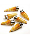 Tradineur - Set de 3 moldes con forma de cono, acero inoxidable, canutillos para repostería, tubos, cuerno de crema, cañas, cann