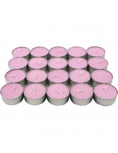 Tradineur - Pack de 20 velas de té perfumadas, tealights aromáticas, tiempo de combustión: 4,5 horas, decoración del hogar (Lava