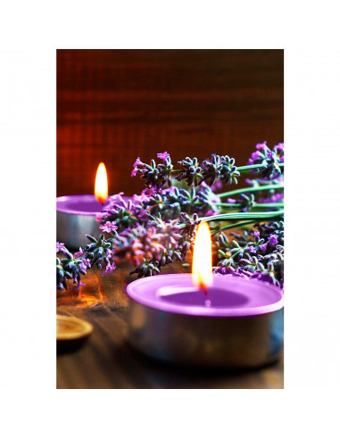 Tradineur - Pack de 20 velas de té perfumadas, tealights aromáticas, tiempo de combustión: 4,5 horas, decoración del hogar (Lava