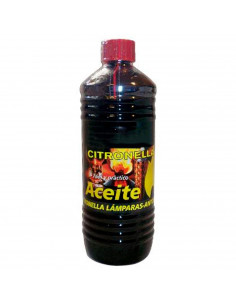 Tradineur - Aceite para lámparas con citronella, líquido para antorchas de jardín y de pared, antimosquitos, interior y exterior