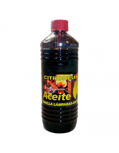 Tradineur - Aceite para lámparas con citronella, líquido para antorchas de jardín y de pared, antimosquitos, interior y exterior