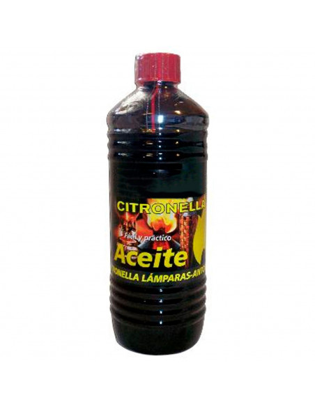 Tradineur - Aceite para lámparas con citronella, líquido para antorchas de jardín y de pared, antimosquitos, interior y exterior