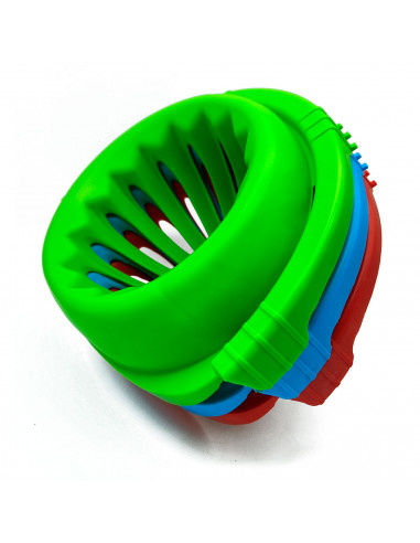 Tradineur - Cubo de fregar con escurridor de plástico, incluye asa, cubo para fregona, ligero y resistente, limpieza del hogar,