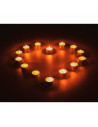 Tradineur - Pack de 20 velas de té con aroma, tealights perfumadas, tiempo de combustión: 4,5 horas, decoración del hogar (Coco,
