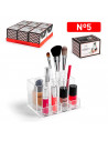Tradineur - Organizador cosmético transparente N.º 5 - Fabricación en plástico - Ideal para organizar tus artículos cosméticos -