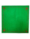 Tradineur - Tapete de póker, mantel, alfombrilla de fieltro para juegos de mesa, salón, cartas, grosor 1 mm (Verde, 50 x 50 cm)