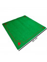 Tradineur - Tapete de póker, mantel, alfombrilla de fieltro para juegos de mesa, salón, cartas, grosor 1 mm (Verde, 50 x 50 cm)