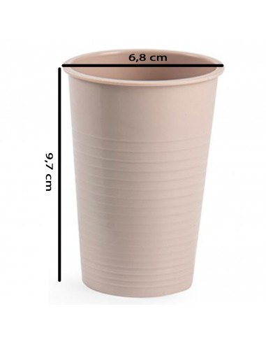 Tradineur - Vaso reutilizable de polipropileno duro y resistente, vaso mediano lavable para picnic, camping, bebidas calientes y