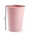 Tradineur - Vaso reutilizable, polipropileno duro y resistente, vaso grande lavable para picnic, camping, bebidas calientes y fr