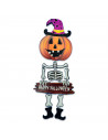 Tradineur - Letreros con figuras colgantes con para Halloween - Fabricado en plástico - Adorno para decoración - Longitud 51 cm