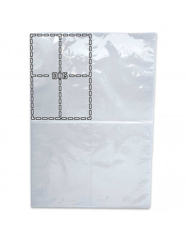 Tradineur - Pack de 20 hojas para álbum fotográfico - Fotografías de 10 x 15 cm - 8 espacios por hoja - Ideal para guardar todas