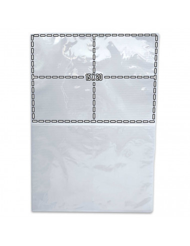 Tradineur - Pack de 10 hojas para álbum fotográfico - Fotografías de 20 x 15 cm - 4 espacios por hoja - Ideal para guardar todas