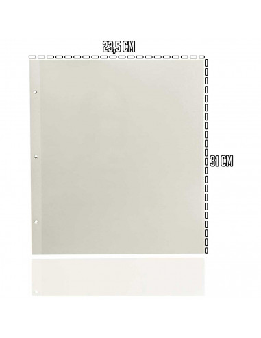 Tradineur - Pack de 20 hojas adhesivas para álbum fotográfico - 23,5 x 31 cm - Ideal para guardar todas tus fotos e inmortaliza