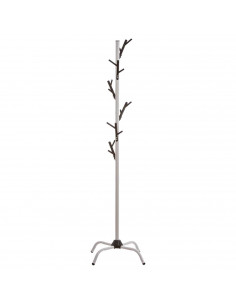 Tradineur - Perchero de pie metálico - 6 multi-ganchos - Soporte para abrigos y sombreros, estilo minimalista, para recibidor u