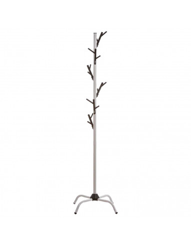 Tradineur - Perchero de pie metálico - 6 multi-ganchos - Soporte para abrigos y sombreros, estilo minimalista, para recibidor u