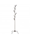 Tradineur - Perchero de pie metálico - 6 multi-ganchos - Soporte para abrigos y sombreros, estilo minimalista, para recibidor u