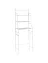 Tradineur - Estantería Multiusos para baño - Fabricado en acero inoxidable - De pie sin punzonado, protege la pared, fácil de mo
