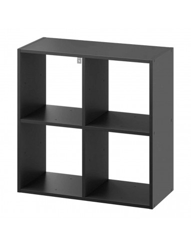 Tradineur - Estantería de 4 divisiones - Fabricado en madera - Decorativo de alta calidad, muy resistente y fácil limpieza - 60