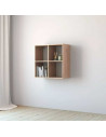 Tradineur - Estantería de 4 divisiones - Fabricado en madera - Decorativo de alta calidad, muy resistente y fácil limpieza - 60