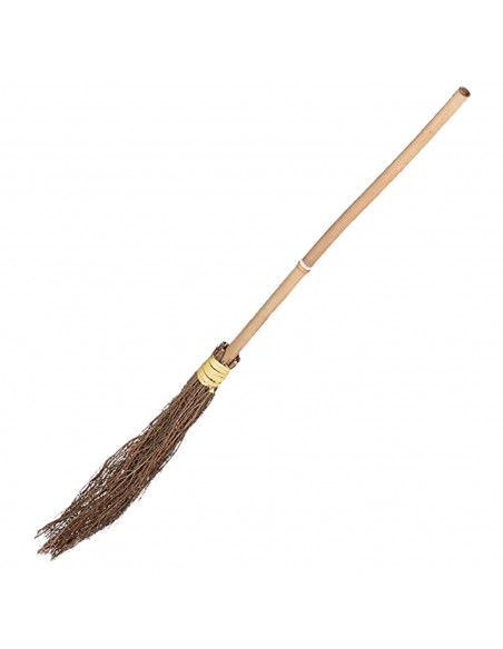 Tradineur - Escoba de bruja de 1 m - Para jóvenes y adultos - complementos para carnaval, halloween y celebraciones - 91 cm - Mo Tradineur - Escoba de bruja de 1 m - Para jóvenes y adultos - complementos para carnaval, halloween y celebraciones - 91 cm - Mo
