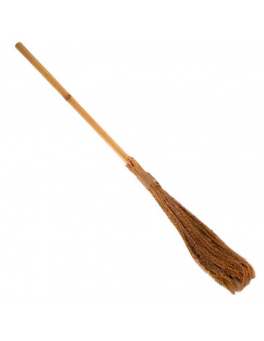 Tradineur - Escoba de bruja de 1 m - Para jóvenes y adultos - complementos para carnaval, halloween y celebraciones - 91 cm - Mo